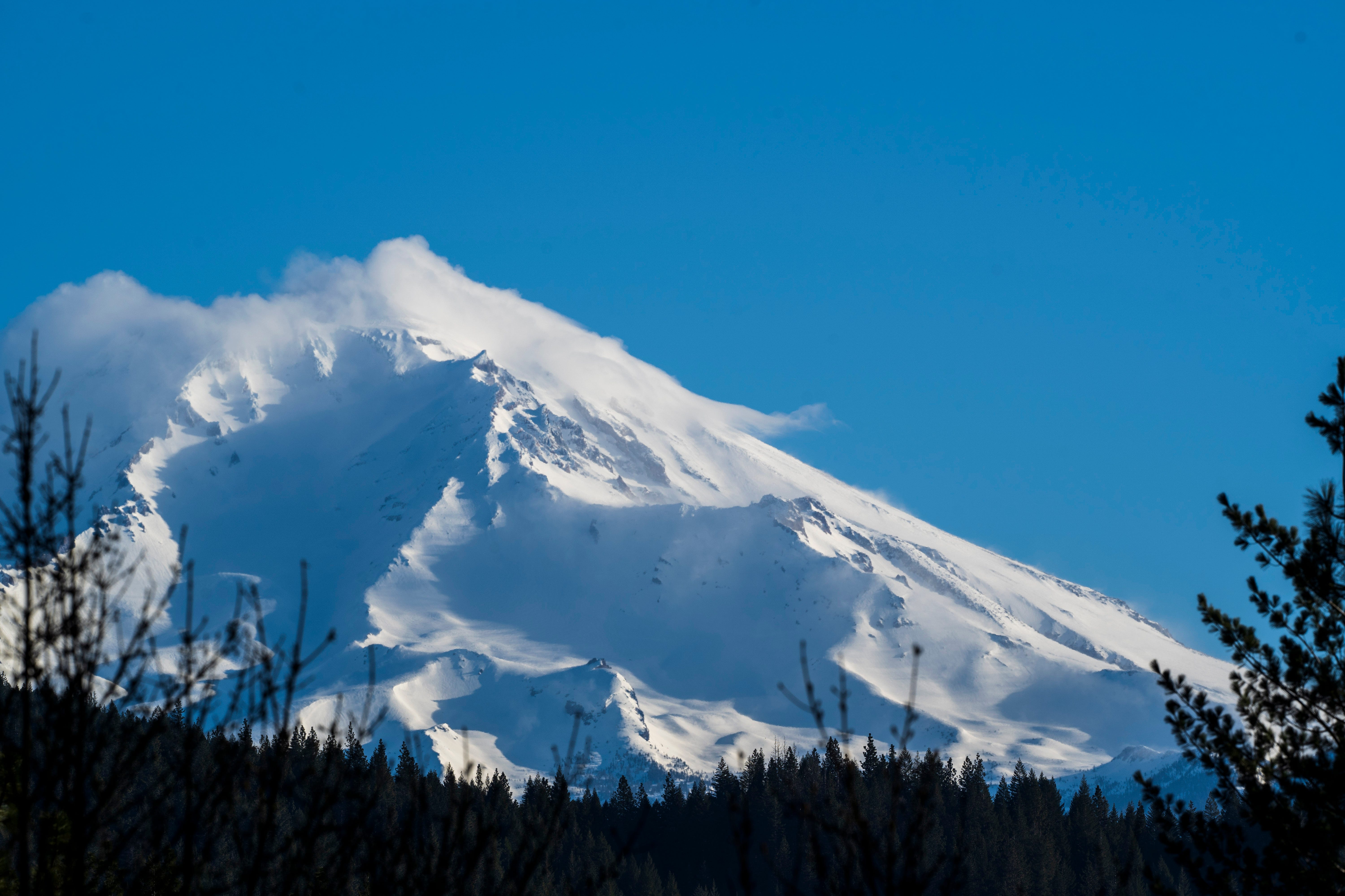 California's Mt. Shasta is seen Monday, April 1, 2024 from Interstate 5 near Dunsmuir, looking north.