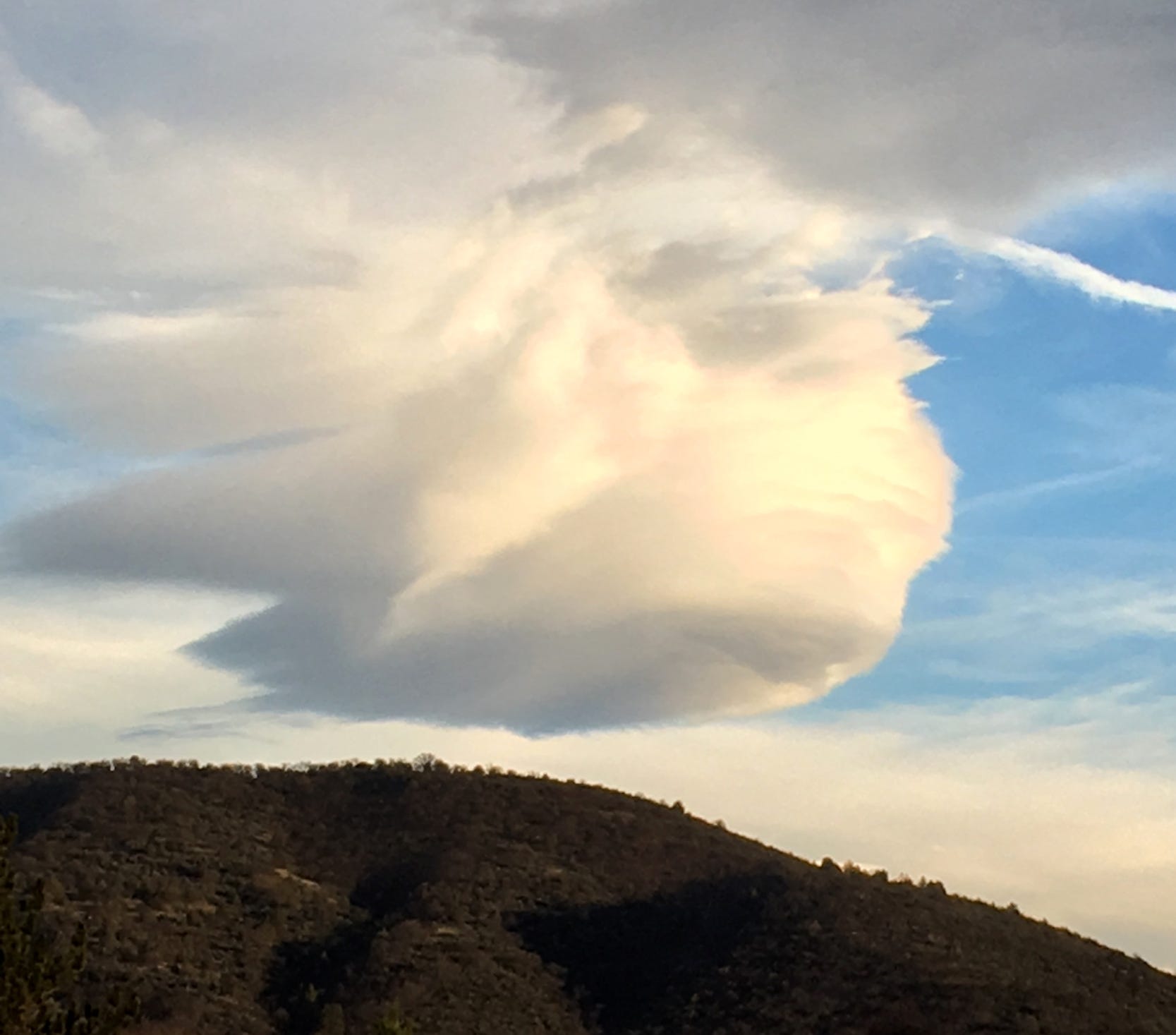 Lenticular clouds from the Mt. Shasta area in 2018.