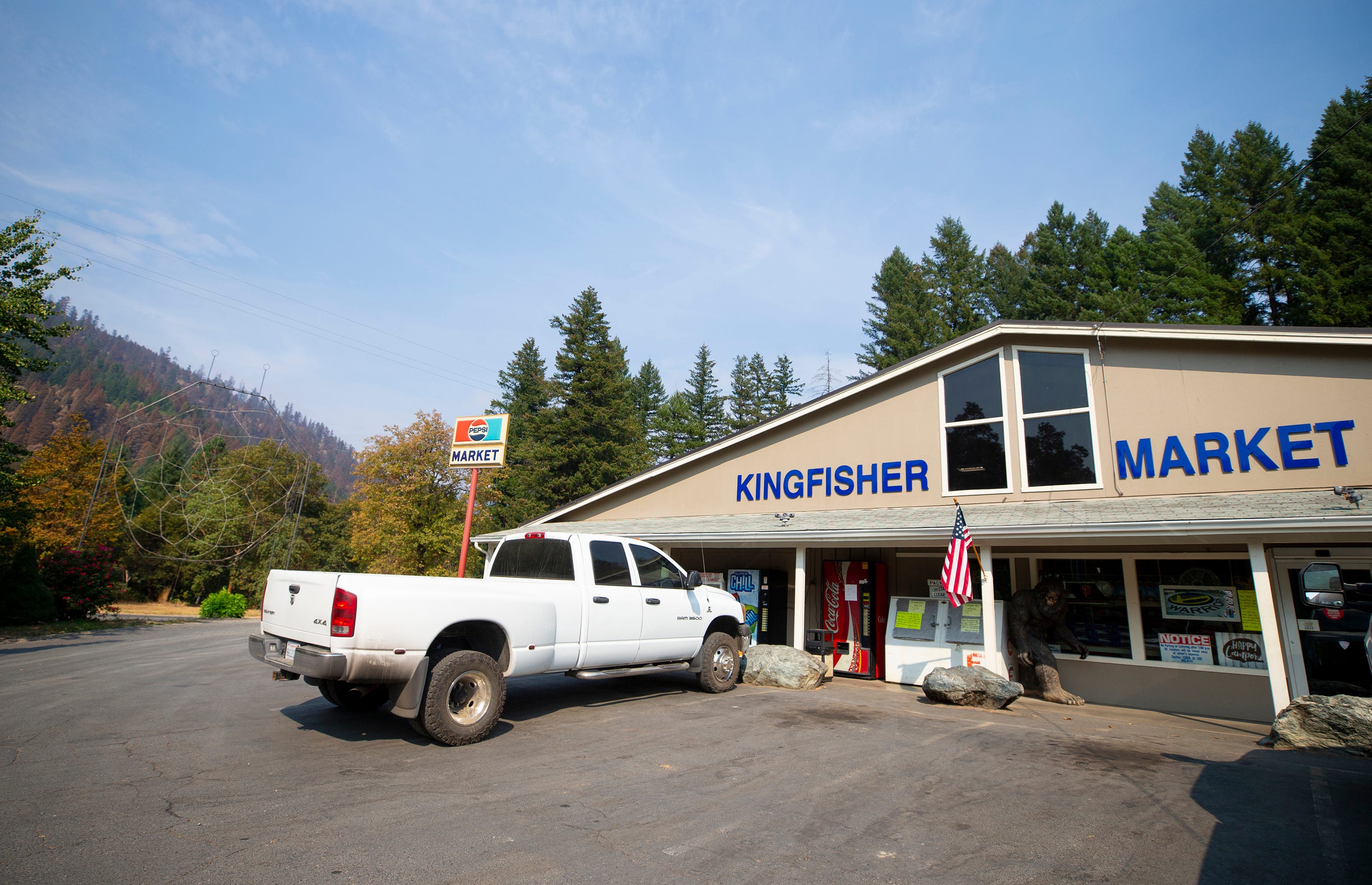 Leeon Hillman, and his wife, Erin, owners of Kingfisher Market in Happy Camp, lost their home to the Slater Fire on Sept. 9, 2020.