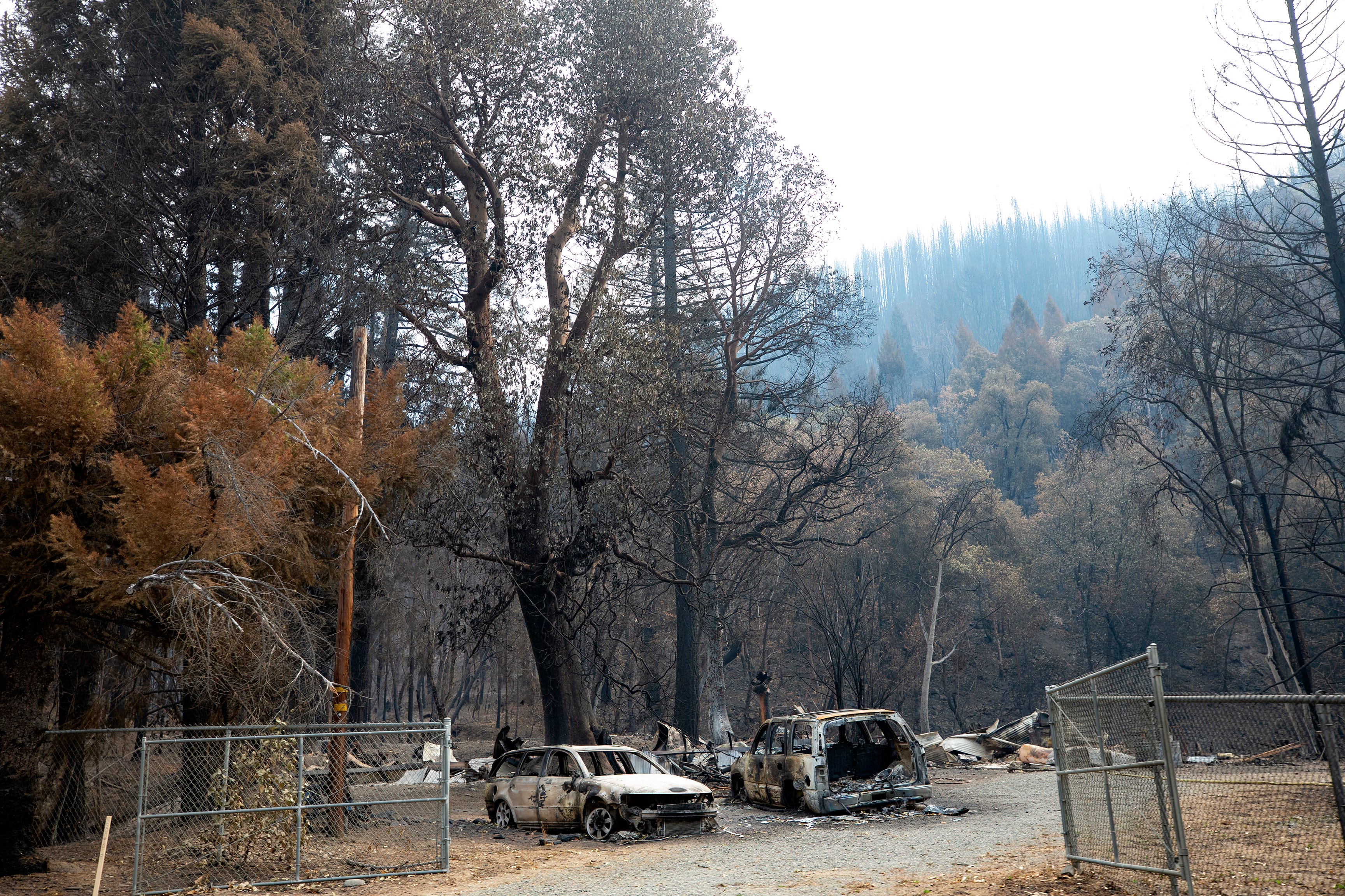 The Slater Fire burned through the town of Happy Camp, destroying about 160 homes on Sept. 9, 2020.