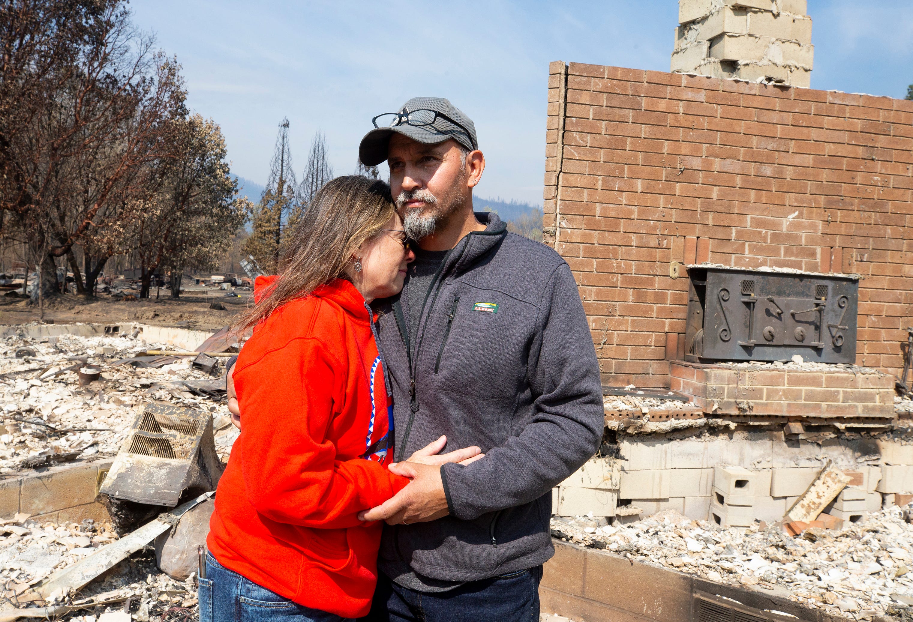 Erin Hillman and her husband, Leeon, lost their Happy Camp, California, home to the Slater Fire on Sept. 9, 2020. The Hillmans lived in the house for 23 years.