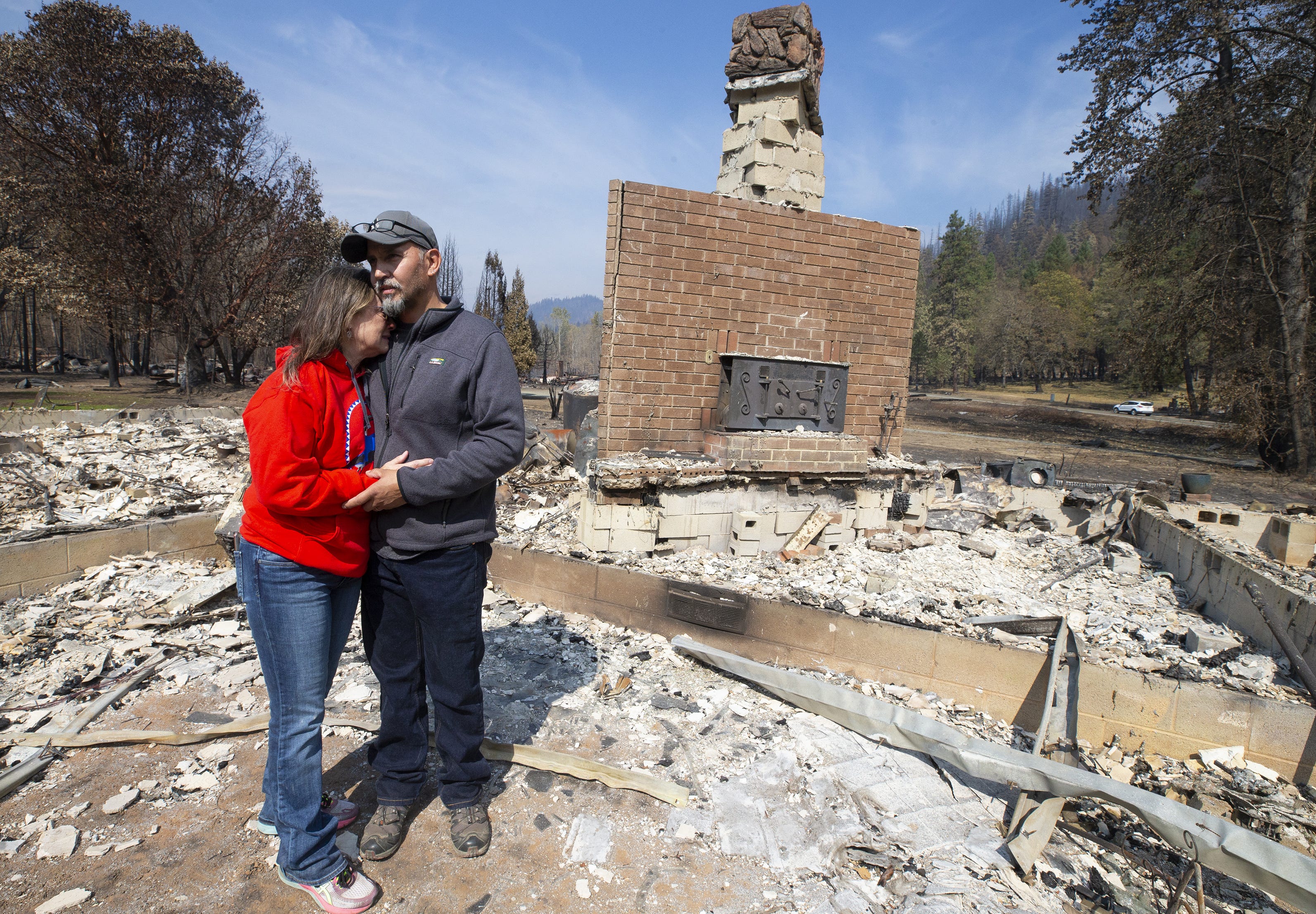 Erin Hillman and her husband, Leeon, lost their Happy Camp, California, home to the Slater Fire on Sept. 9, 2020. The Hillmans lived in the house for 23 years.